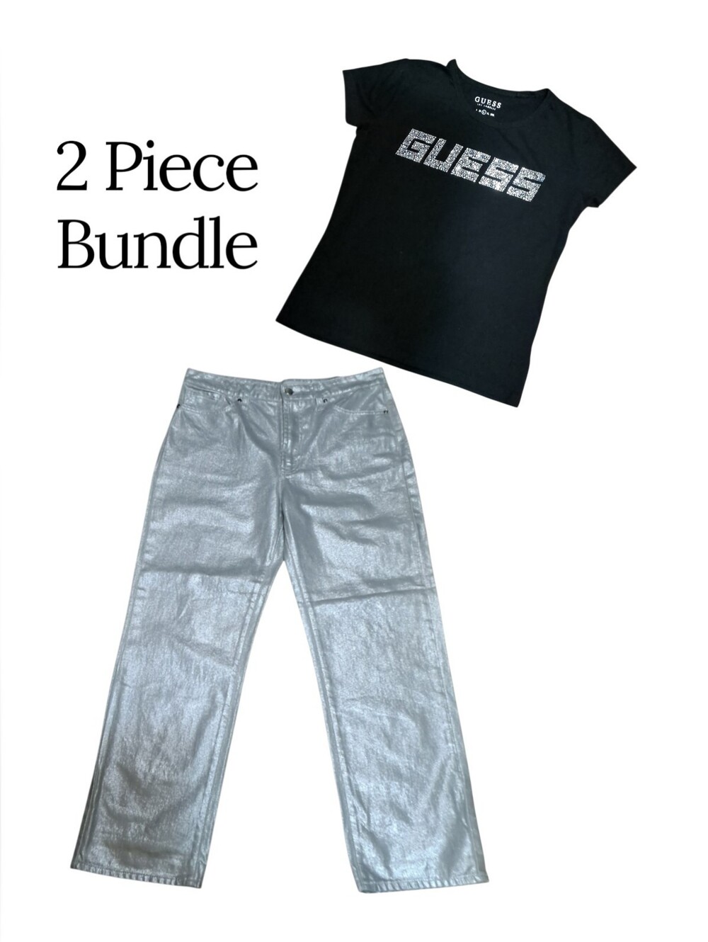 Guess Tee + Rebecca Minkoff Jeans = 2 Piece Bundle